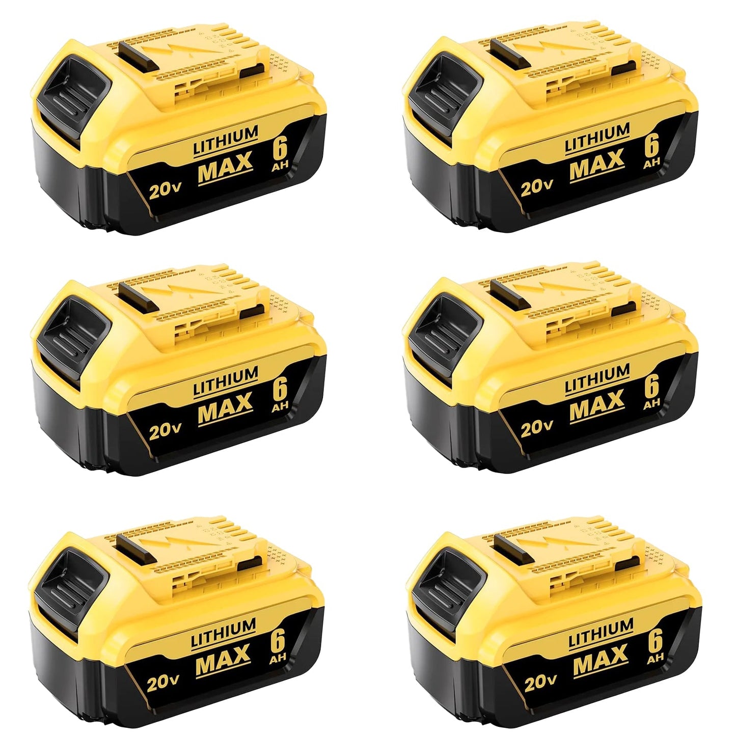 6.0Ah Battery Replacement for Dewalt 20V Max Power Tool Battery